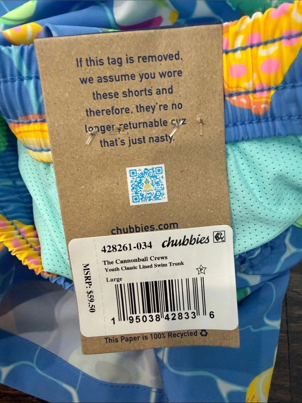 chubbies youth cannonball crews Swim Trunks